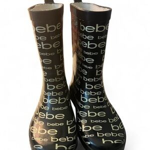 Bebe Monochrome Logo Rain Boots​​​